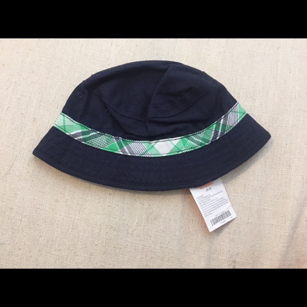 4/$25 Gymboree Navy blue plaid toddlers hat 2T 3T
